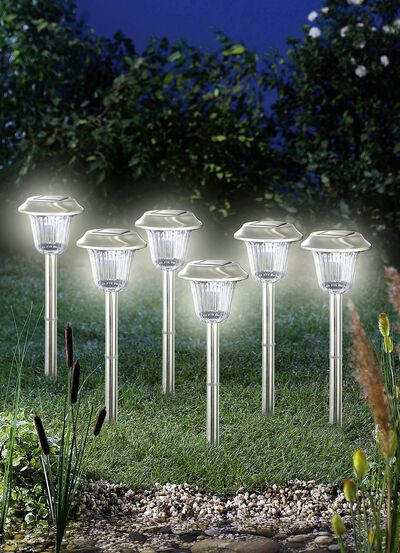 Solarleuchten, 6er-Set 