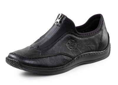 Rieker, klassische Damen-Slipper, mit Reissverschluss 