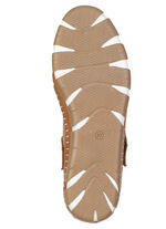 Gemini, bequeme Damen-Slipper, Weite G, mit herausnehmbarem Fussbett COGNAC