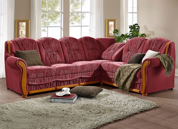 Polsterecke mit Bettfunktion und Bettkasten BORDEAUX