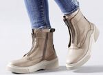 Libelle Bootie aus Nappaleder mit Zier-Reissverschluss 