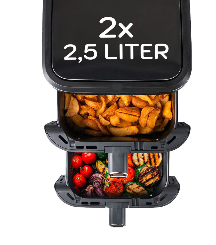 Digitale Doppelkammer-Heissluftfritteuse 