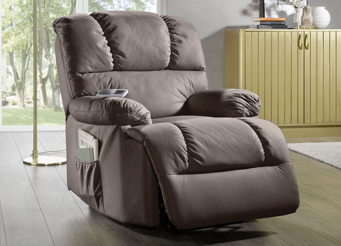 Relaxsessel mit komfortabler Kippfunktion BRAUN