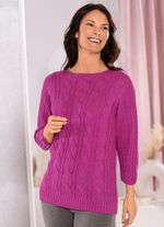 Pullover aus Fris&eacute;garn 