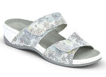 Mubb Pantolette mit floralem Druck SILBERGRAU-BUNT