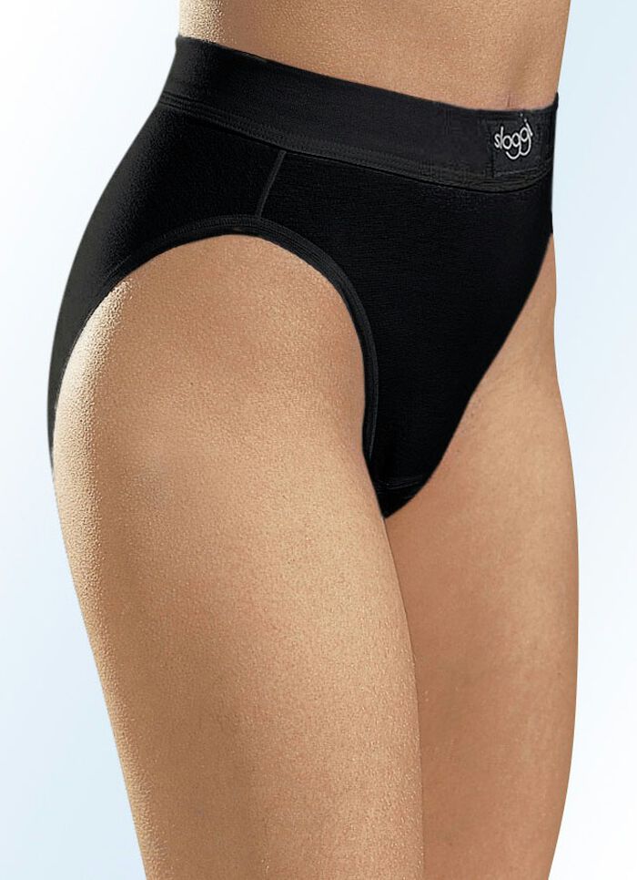 sloggi Double Comfort-Taillen-Mini-Slip mit BIO-Baumwolle SCHWARZ