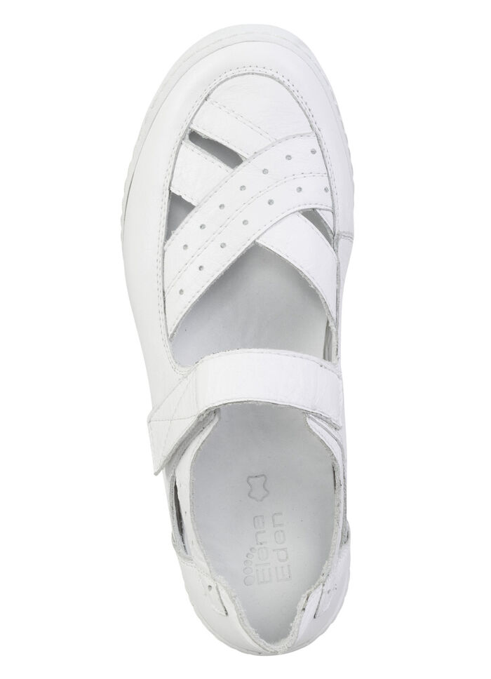 ELENA EDEN Slipper aus weichem Nappaleder WEISS