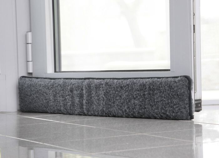 Schurwoll-Zugluftstopper f&uuml;r T&uuml;ren 