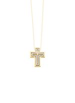 Kreuz-Anh&auml;nger mit Brillanten 