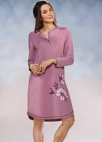 Nachthemd, Langarm mit Knopfleiste 