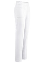 Hose mit abgesteppten Teilungsnähten WEISS