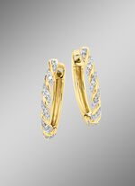 Creolen mit Diamanten 