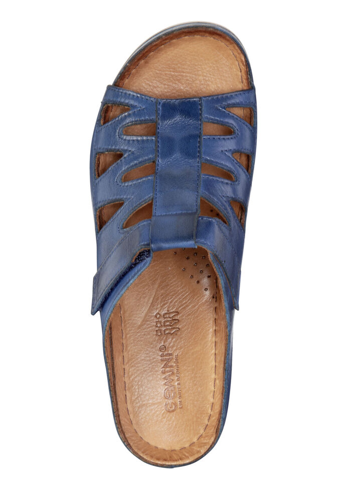 Gemini Pantolette aus teilweise schattiertem Rind-Nappaleder, 