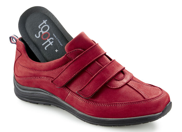 Toosoft Slipper mit gepolstertem Textilfutter ROT