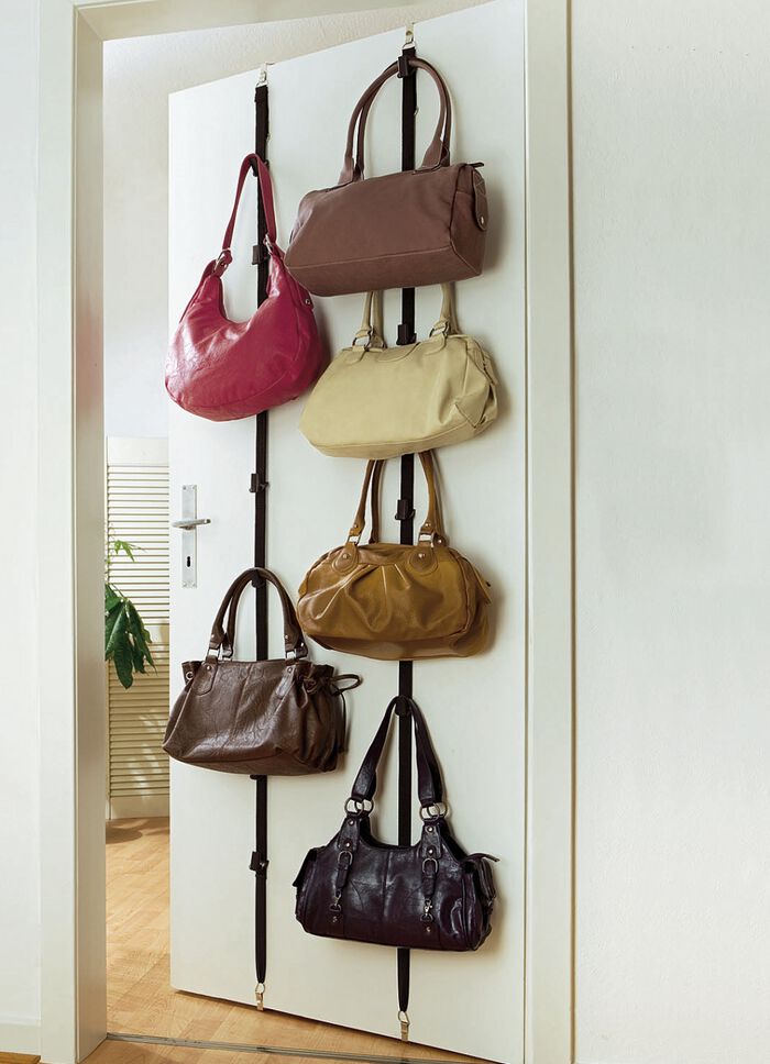 Taschengarderobe, 2er-Set SCHWARZ