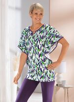 Shirt mit Zierelement am Halsausschnitt 