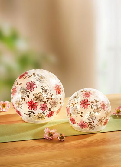 Beleuchtete Kugel, 2er-Set 