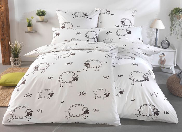 Renforc&eacute; Bettw&auml;sche-Garnitur mit Reissverschluss 