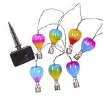 Solarlichterkette mit bunten Ballons 