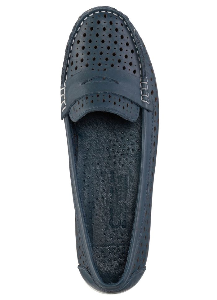 Gemini Slipper aus Nappaleder mit Lederspange 