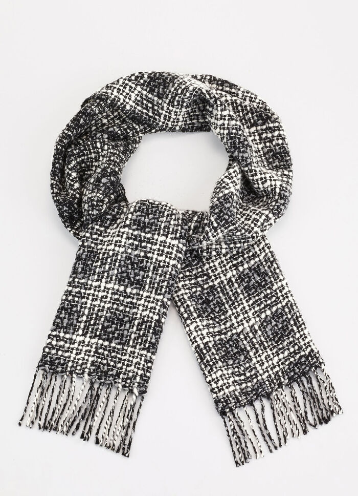 Schal mit gedrehten Fransen 