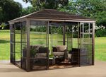 SOJAG Aluminium Pavillon Castel in edlem Bronzeton 