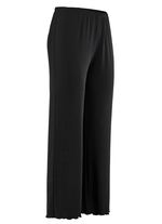 Weich fliessende, 7/8-lange Hose SCHWARZ