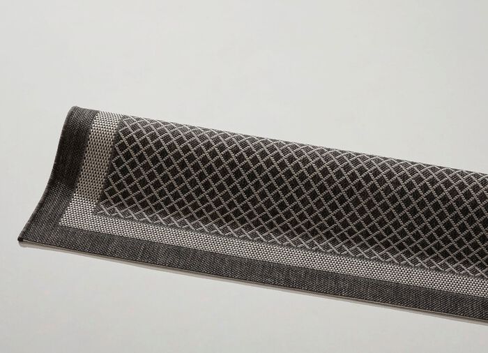 Angenehm flache Br&uuml;cken und Teppiche in Sisaloptik ANTHRAZIT