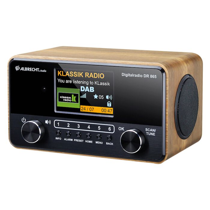 Albrecht DR865 Digital-Radio in edler Holzoptik 