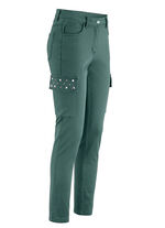Cargohose in 5-Pocket-Form FLASCHENGRÜN