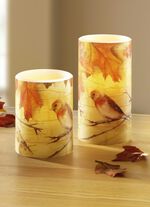 LED-Echtwachskerzen, 2er-Set 