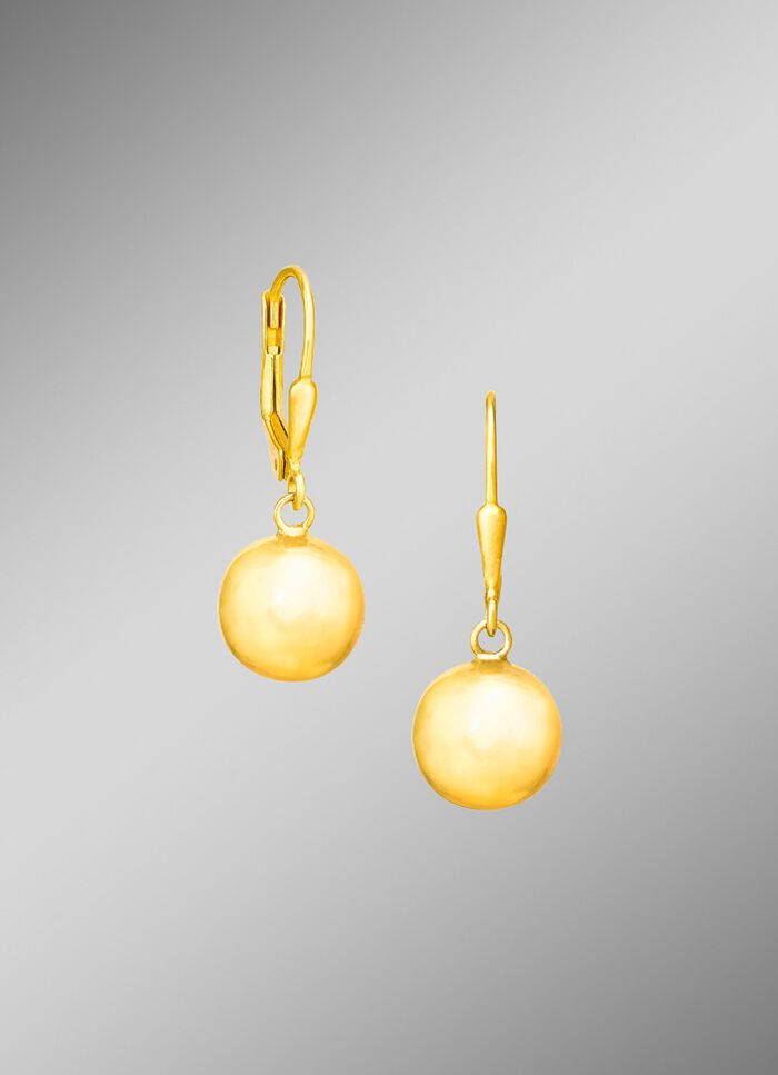 Vergoldete Ohrh&auml;nger aus Silber 