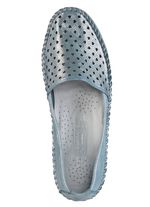 Gemini Mokassin-Slipper aus weichem, gl&auml;nzend gepr&auml;gtem Nappaleder 