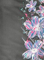 Hose mit tollem Floral Dessin ANTHRAZIT