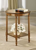 Beistelltisch mit gedrechselten Beinen EICHE RUSTIKAL