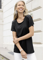 5-reihiger Strass-Armreif 