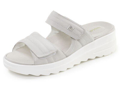 Waldläufer, bequeme Damen-Pantoletten, Weite H, mit herausnehmbarem Fussbett 