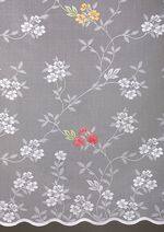 Blumenfenster-Vorhang mit Universalschienenband 