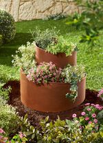 Kr&auml;uterspirale im  Edelrost-Look 