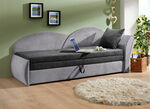 Schlafsofa mit Bettkasten und 1 Dekokissen, 