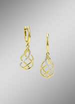 Elegante Creolen mit 34 Diamanten 