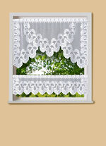 2-teiliges Fensterset mit Stangendurchzug 