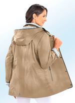 Jacke mit abnehmbarer Kapuze BEIGE