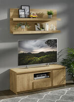 TV-Longboard mit Wandboard EICHE