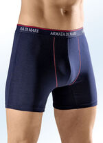 Viererpack Pants, mit Elastikbund, Kontrastnähten 2X MARINE-ROT, 2X ROT-MARINE