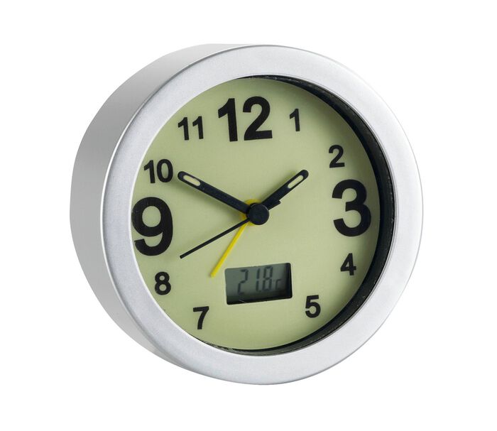 Leuchtender Wecker mit digitaler Raumtemperaturanzeige 