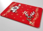 Weihnachtliche Fussmatte mit Latex-R&uuml;ckseite 