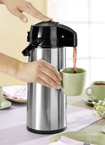 Pump-Isolierkanne aus rostfreiem Edelstahl 