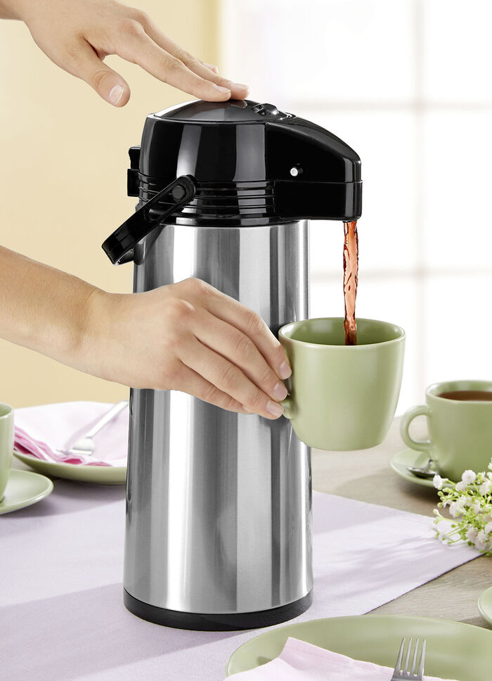 Pump-Isolierkanne aus rostfreiem Edelstahl 