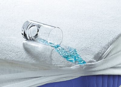 Antibakterielles Inkontinenz-Spannbetttuch aus 100% Baumwolle 